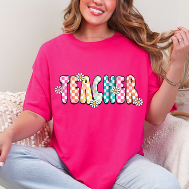Daisy Retro Teacher T-Shirt